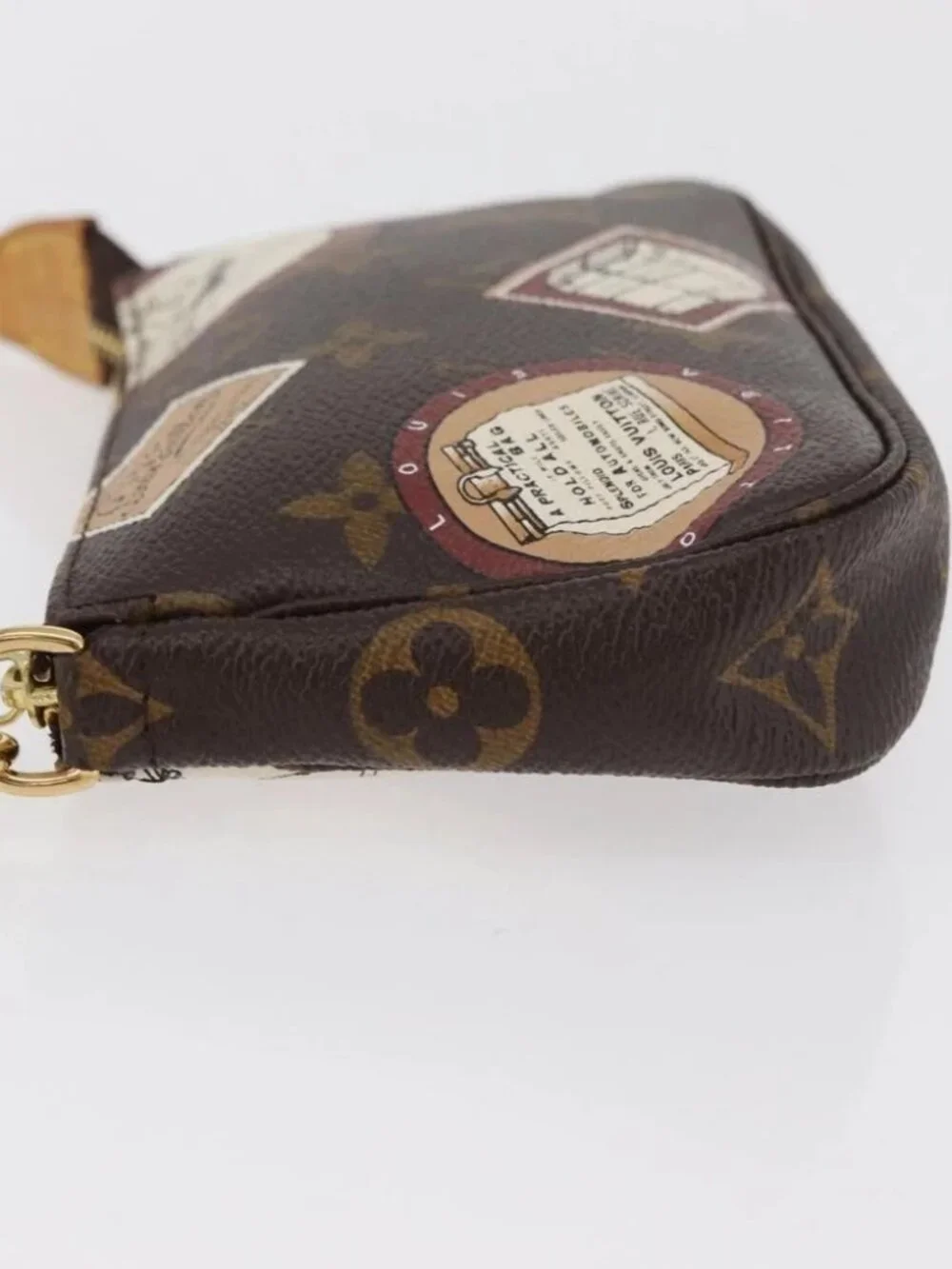 LOUIS VUITTON Monogram Patch Mini Pochette Accessoires Pouch M95804 Auth 181966V
